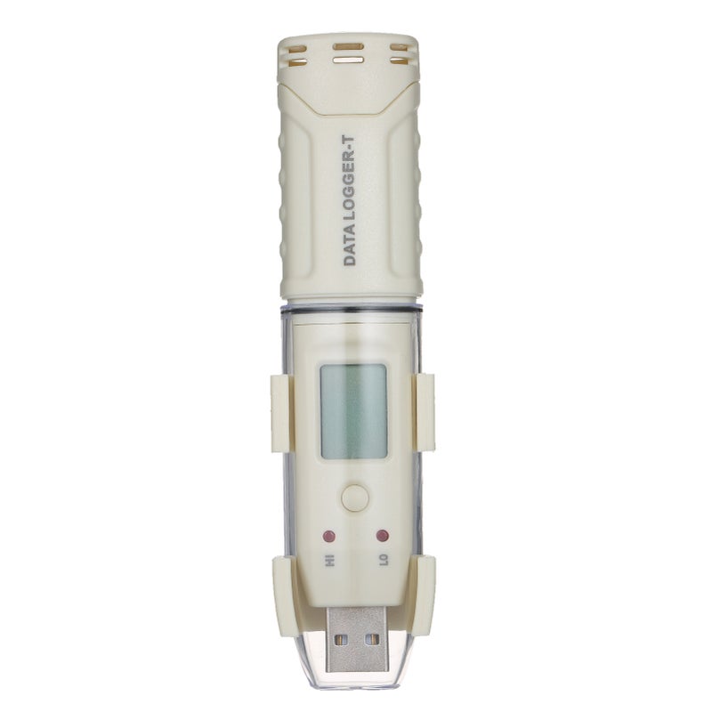 USB Temperature Data Logger LCD Digital Temperature Data Recorder 61440 Memory Reusable Recorder Datalogger with PC Computer Software for Warehouse Cold Chain Drugstore - Image 1