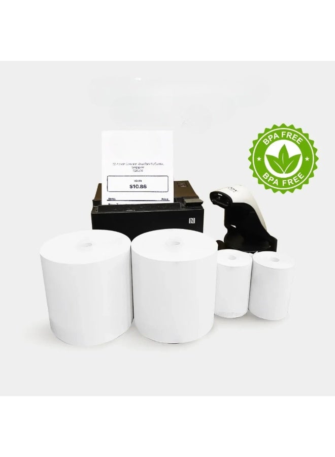Premium Thermal Paper Roll 80mm x 80mm Pack of 5 – High Sensitivity BPA-Free Receipt Rolls for POS, Billing Machines & Cash Registers - Image 3