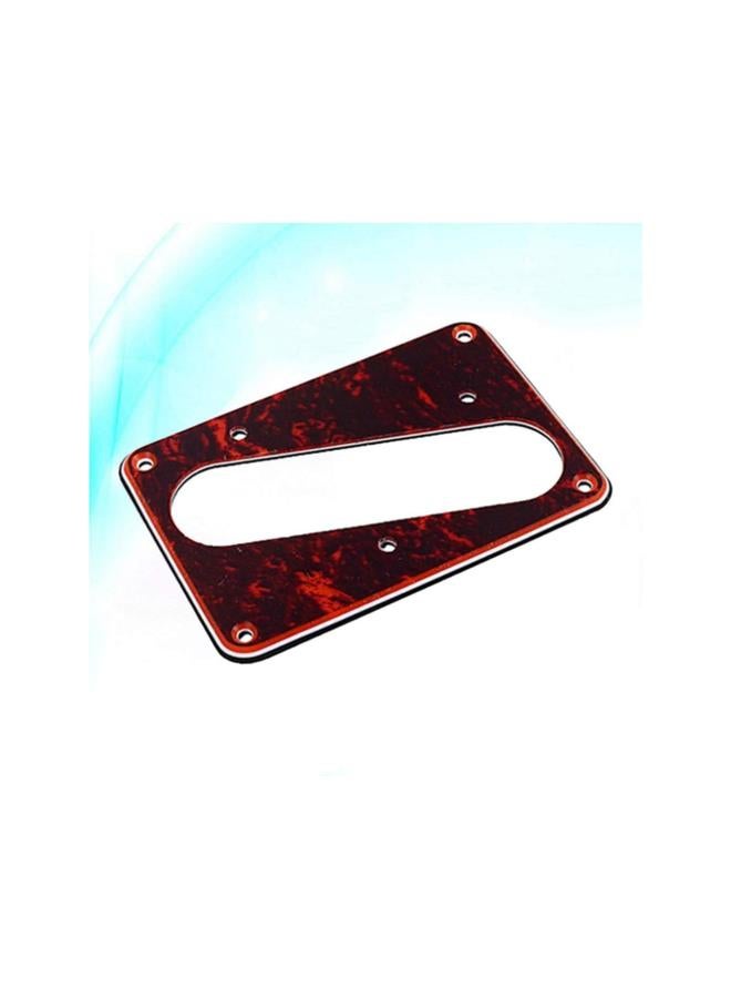 klarako Metal Guitar Pickup Cover Flat Metal Humbucker Pickup Mounting Ring Guitar Bass Bridge Plate Cover for Telecaster Electric Guitar Replacement Parts (Dark Red) - Image 4