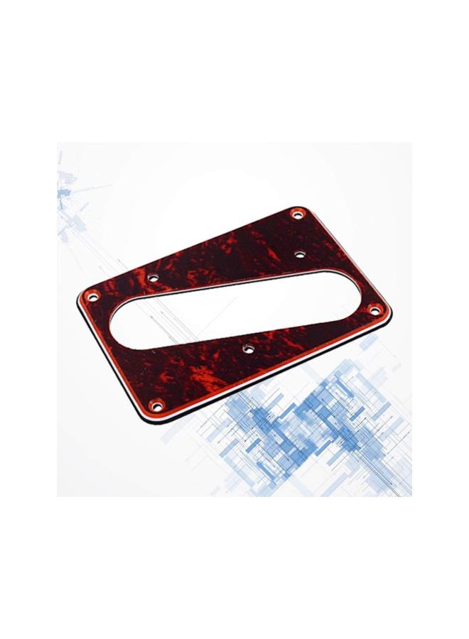 klarako Metal Guitar Pickup Cover Flat Metal Humbucker Pickup Mounting Ring Guitar Bass Bridge Plate Cover for Telecaster Electric Guitar Replacement Parts (Dark Red) - Image 3