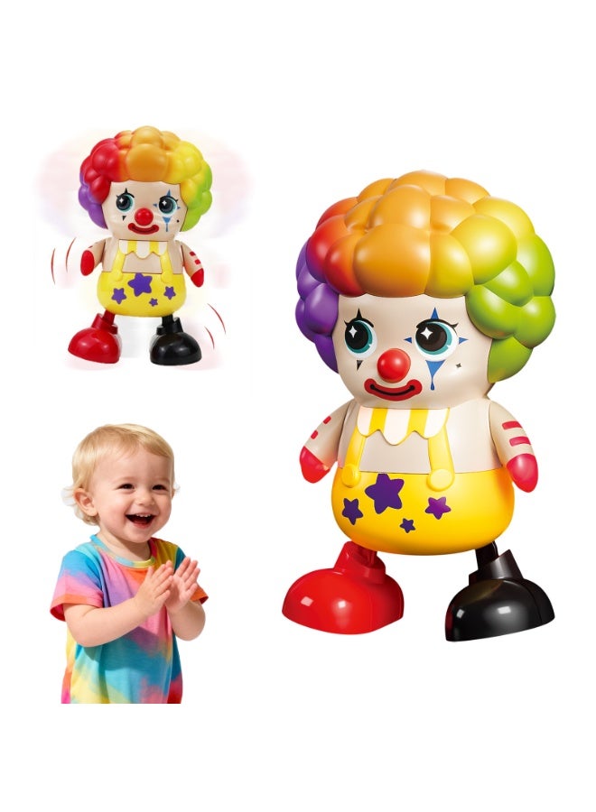 LIXADA Electric Dancing Musical Clown Toy for Toddlers Kids - Interactive Clown with Flashing Lights & Fun Sounds, Non-Toxic Durable Early Education Toy, Perfect Birthday Holiday Gift(Battery not included) - Image 1