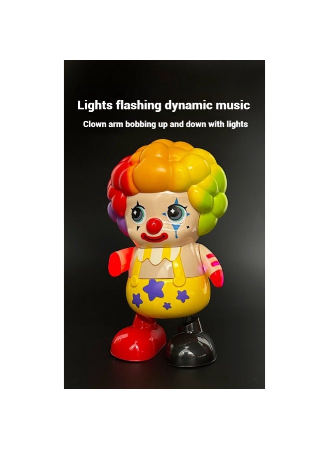 LIXADA Electric Dancing Musical Clown Toy for Toddlers Kids - Interactive Clown with Flashing Lights & Fun Sounds, Non-Toxic Durable Early Education Toy, Perfect Birthday Holiday Gift(Battery not included) - Image 2