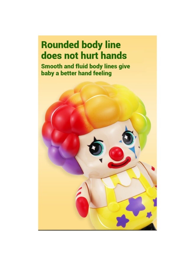 LIXADA Electric Dancing Musical Clown Toy for Toddlers Kids - Interactive Clown with Flashing Lights & Fun Sounds, Non-Toxic Durable Early Education Toy, Perfect Birthday Holiday Gift(Battery not included) - Image 3