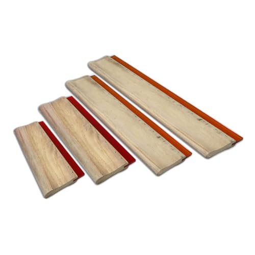 Ving 4 pcs Silk Screen Printing Squeegee Ink Scraper 6.3" / 9.4" / 13" / 18" Scratch Board 75 Durometer - Image 4