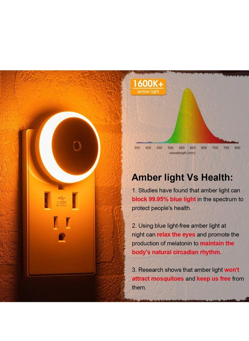 AROAQ LED Night Light, Energy Efficient Dusk to Dawn Sensor Smart Nightlight Wall Plug for Kids Room Bathroom Bedroom Home Kitchen  - Image 2