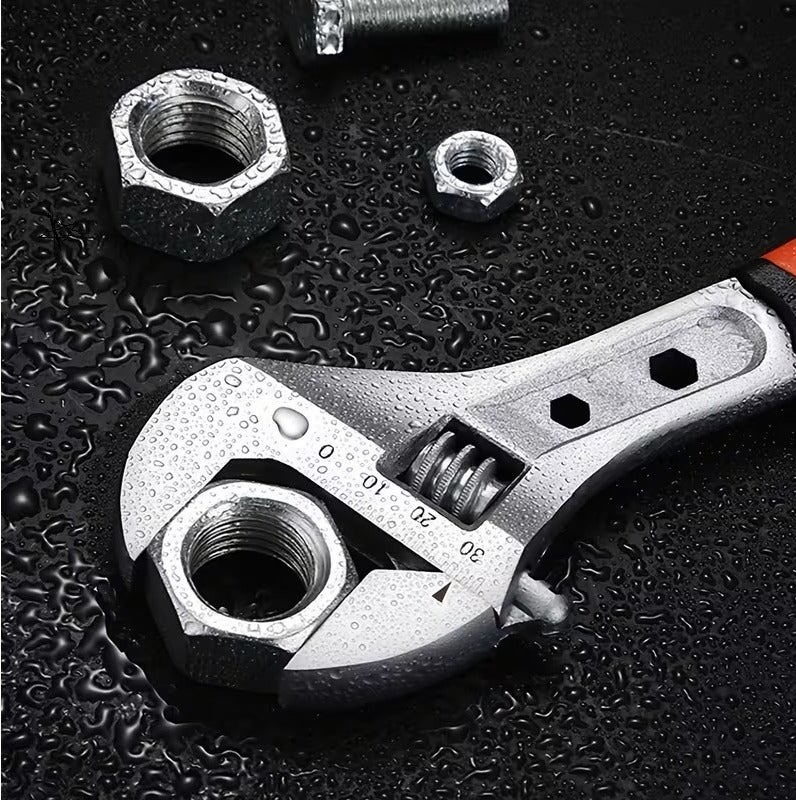 T&Y Professional Adjustable Wrench 6' Inch Cr-V Forged Industrial Grade Hand Tools Wrench Set With Anti-Slip Grip - Image 2