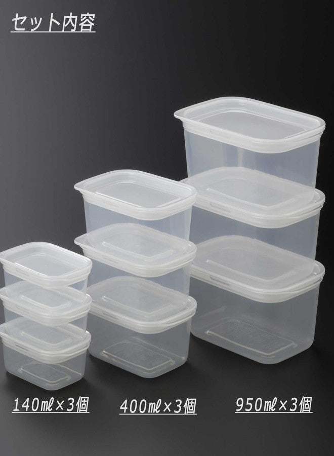 Inomata Chemical Easy Pack Square 9 Pack Clear White - Image 3