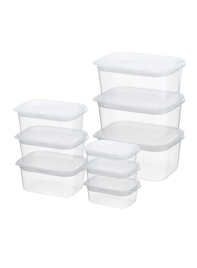 Inomata Chemical Easy Pack Square 9 Pack Clear White - Image 1