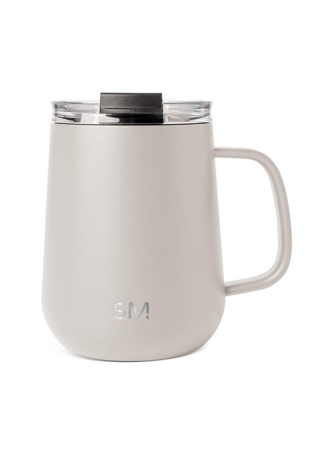 Simple Modern Simple Modern Travel Coffee Mug with Lid and Handle | Reusable Insulated Stainless Steel Coffee Tumbler Tea Cup | Gifts for Women Men Him Her | Voyager Collection | 12oz | Almond Birch - Image 1