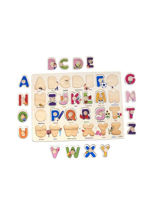 بارتيت صينية لوح خشبي لتعليم الأطفال من بارتيت مع حروف أبجدية (خشبية_(ABC)) - Image 3