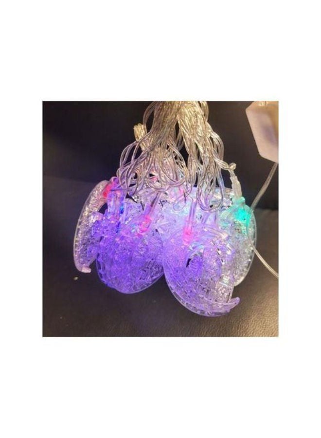 إضاءة زينة رمضان على شكل هلال ونجمة ومسجد – 12 قطعة - Image 2