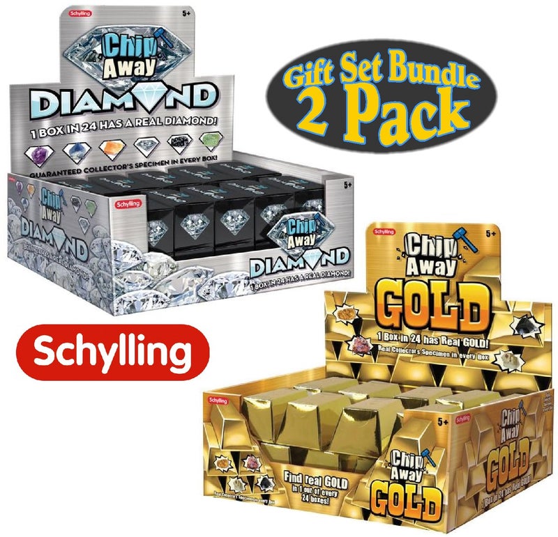 Schylling Chip Away Science Digs Gold & Diamond Gift Set Bundle - 2 Pack - Image 4