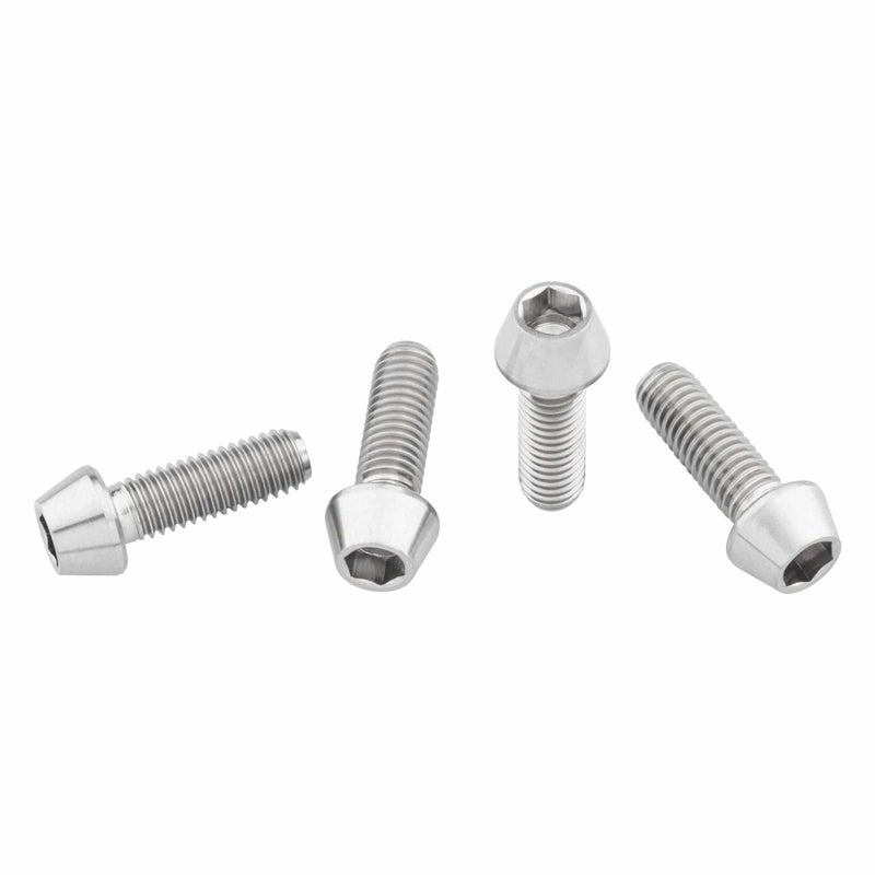 Wolf Tooth Titanium Water Bottle Cage Bolts - Standard Head/Raw / 4 Pack - Image 5
