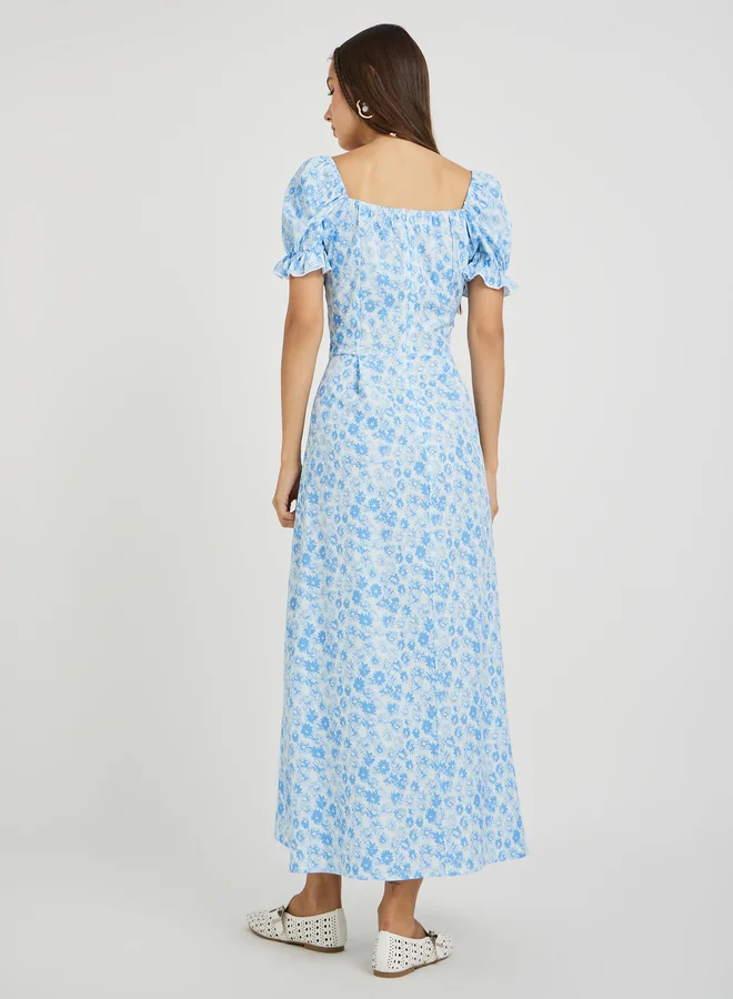 Take Two Floral Puff Sleeve Dress