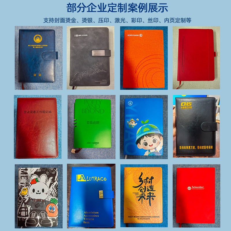 Imitation Leather A5 Business Notebook – Detachable Loose-Leaf with Calculator and Card Holder - Image 5