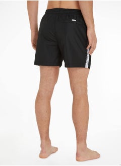 CALVIN KLEIN Calvin Klein Men's Swim Shorts - Medium Drawstring - Swimwear - Polyester , Black  - Image 3