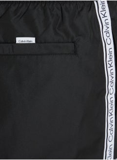 CALVIN KLEIN Calvin Klein Men's Swim Shorts - Medium Drawstring - Swimwear - Polyester , Black  - Image 5