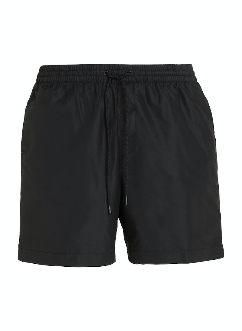 CALVIN KLEIN Calvin Klein Men's Swim Shorts - Medium Drawstring - Swimwear - Polyester , Black  - Image 2