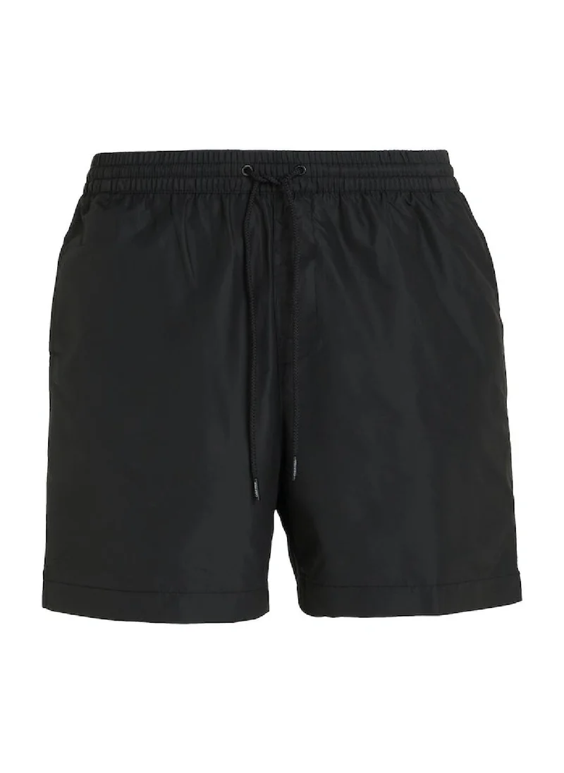 CALVIN KLEIN Calvin Klein Men's Swim Shorts - Medium Drawstring - Swimwear - Polyester , Black