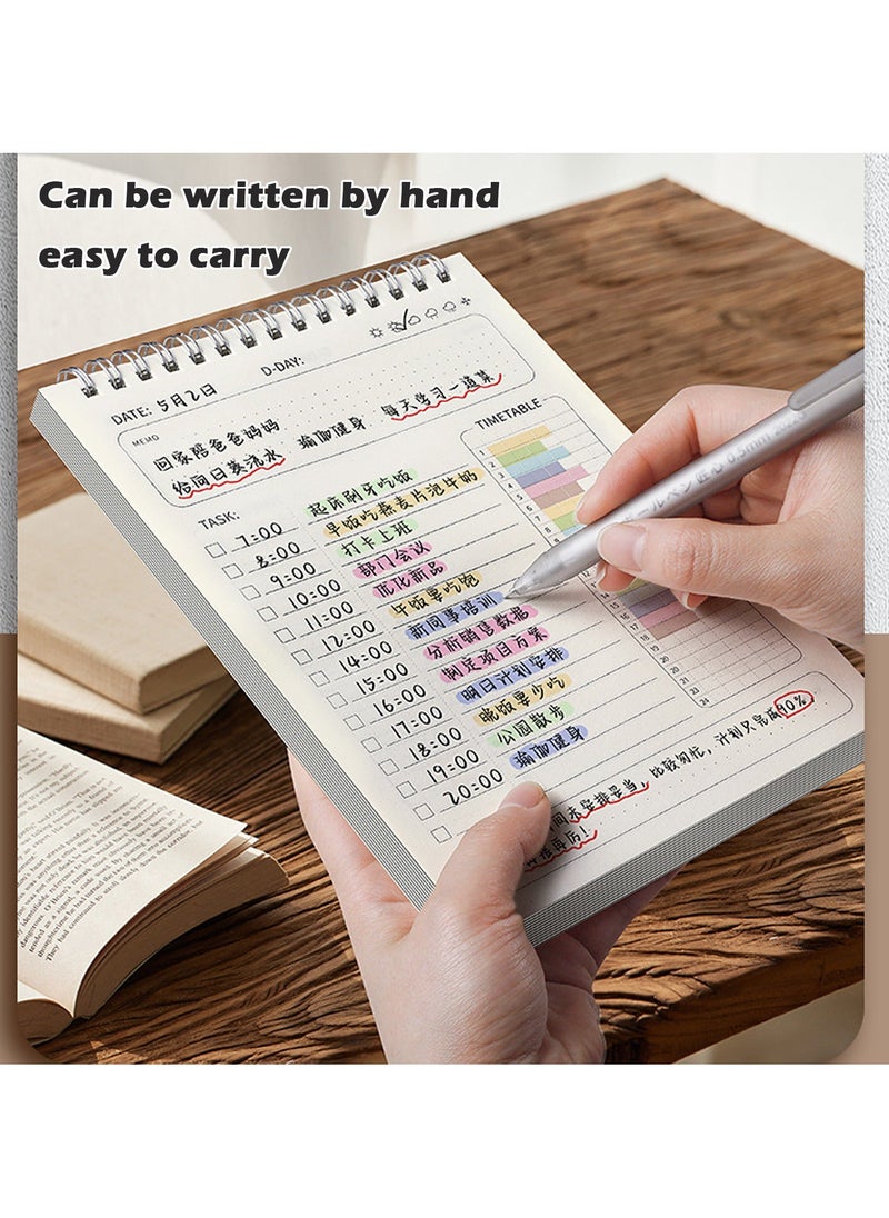 Generic To Do List Notepad, Planner 2023-2024 Academic Year, Daily Planner Notepad Undated 80 Sheets Tear Off, 8" x 5.6" Planning Notebook for Women and Men  - Image 5