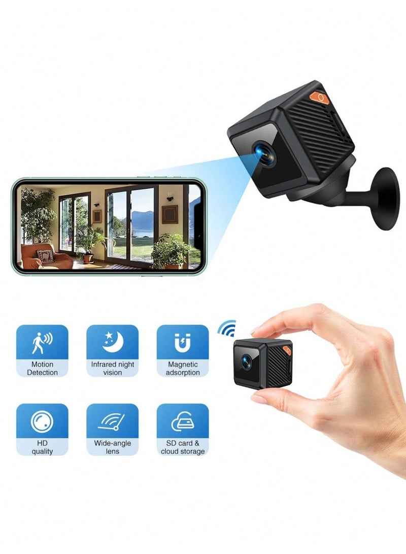 1080P WiFi Hidden Camera, Wireless Indoor Home Office Security Camera, Nanny Cam, Mini Pet Camera With Long-Lasting Battery, Video Monitoring With Motion Detection App Control - Image 1