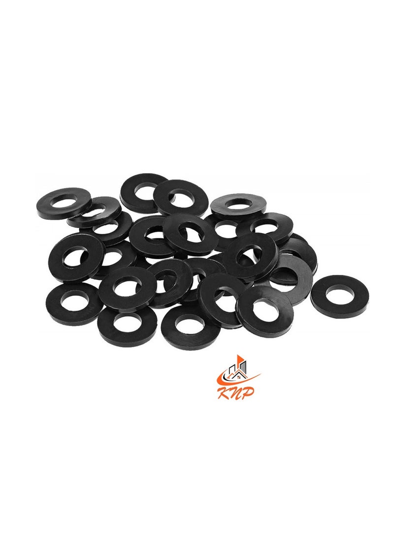 KNP Black 3/4" Rubber Flat Washer - Pack Of 100  - Image 2