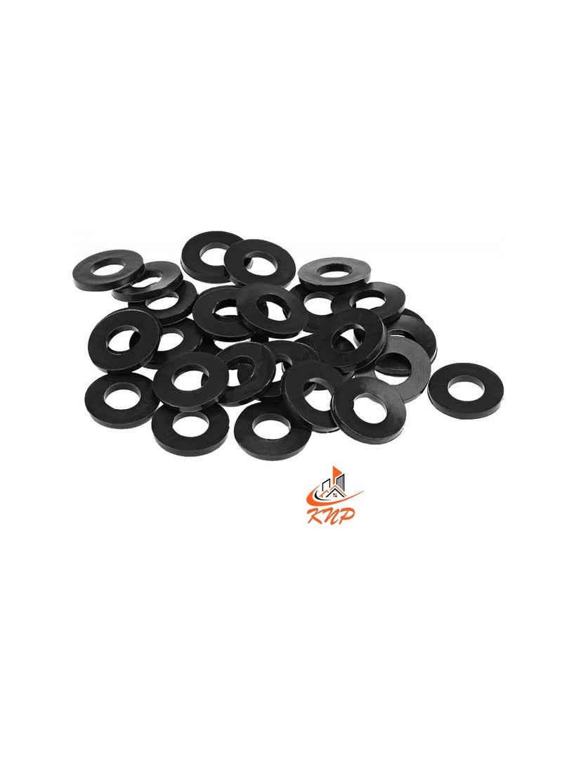 KNP Black 3/4" Rubber Flat Washer - Pack Of 100  - Image 3