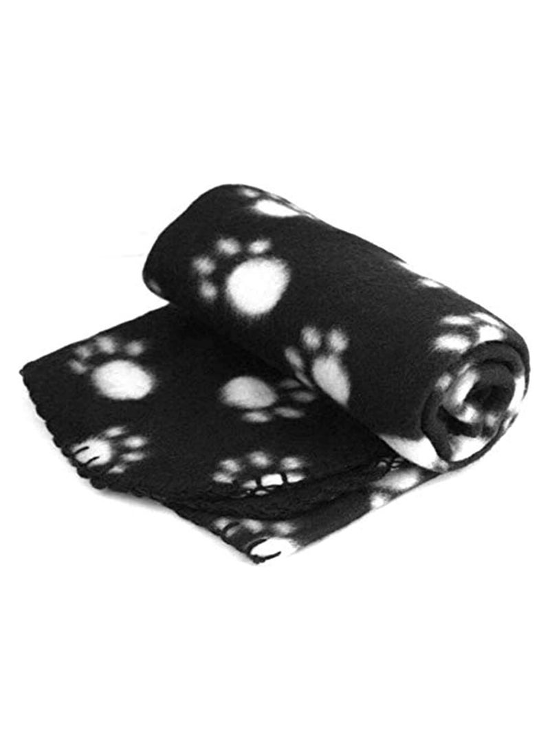 Pet Blanket Cushion Dog Cat Fleece Blankets Pet Sleep Mat black - Image 1