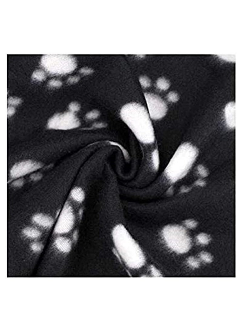 Pet Blanket Cushion Dog Cat Fleece Blankets Pet Sleep Mat black - Image 2