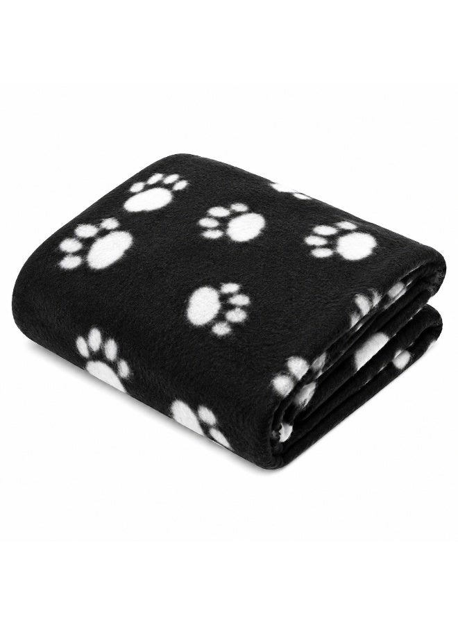 Pet Blanket Cushion Dog Cat Fleece Blankets Pet Sleep Mat black - Image 1