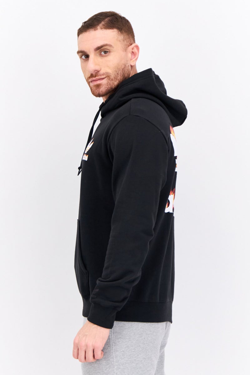 adidas Originals Men Sportswear Fit Graphic Outdoor Hoodies, Black  - Image 4