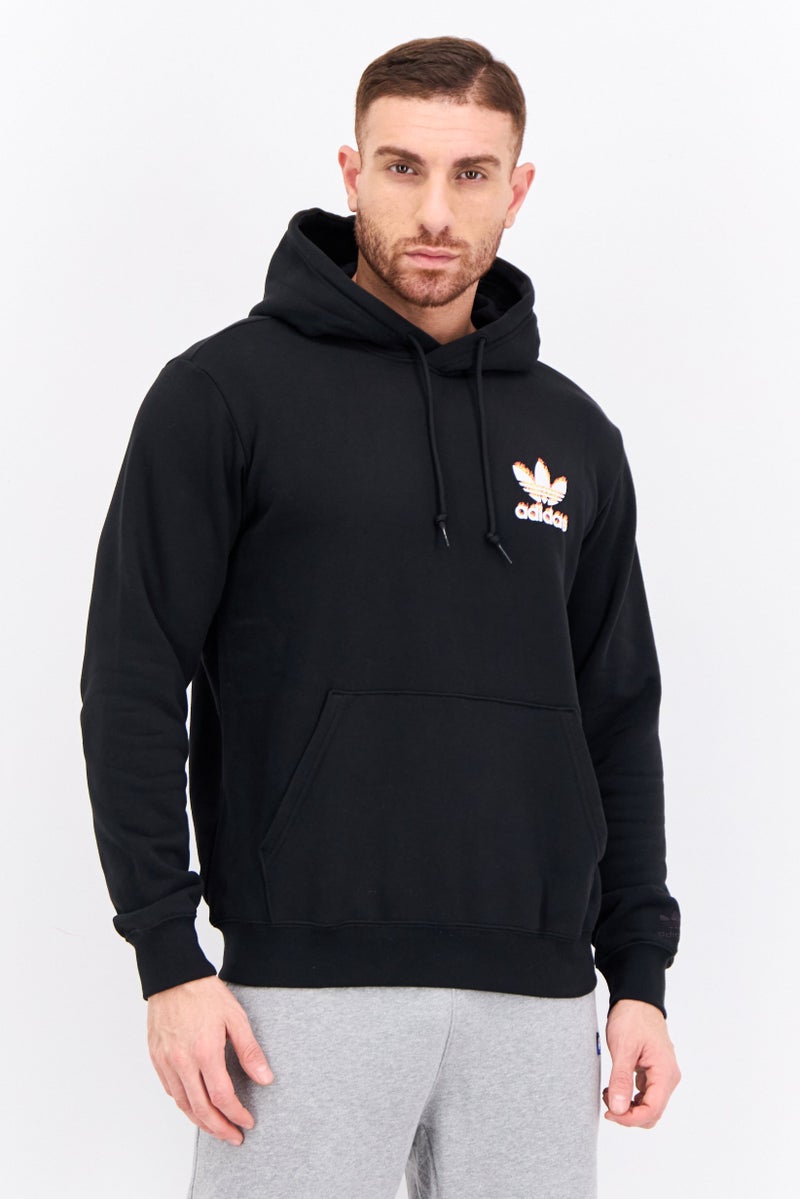 adidas Originals Men Sportswear Fit Graphic Outdoor Hoodies, Black  - Image 1
