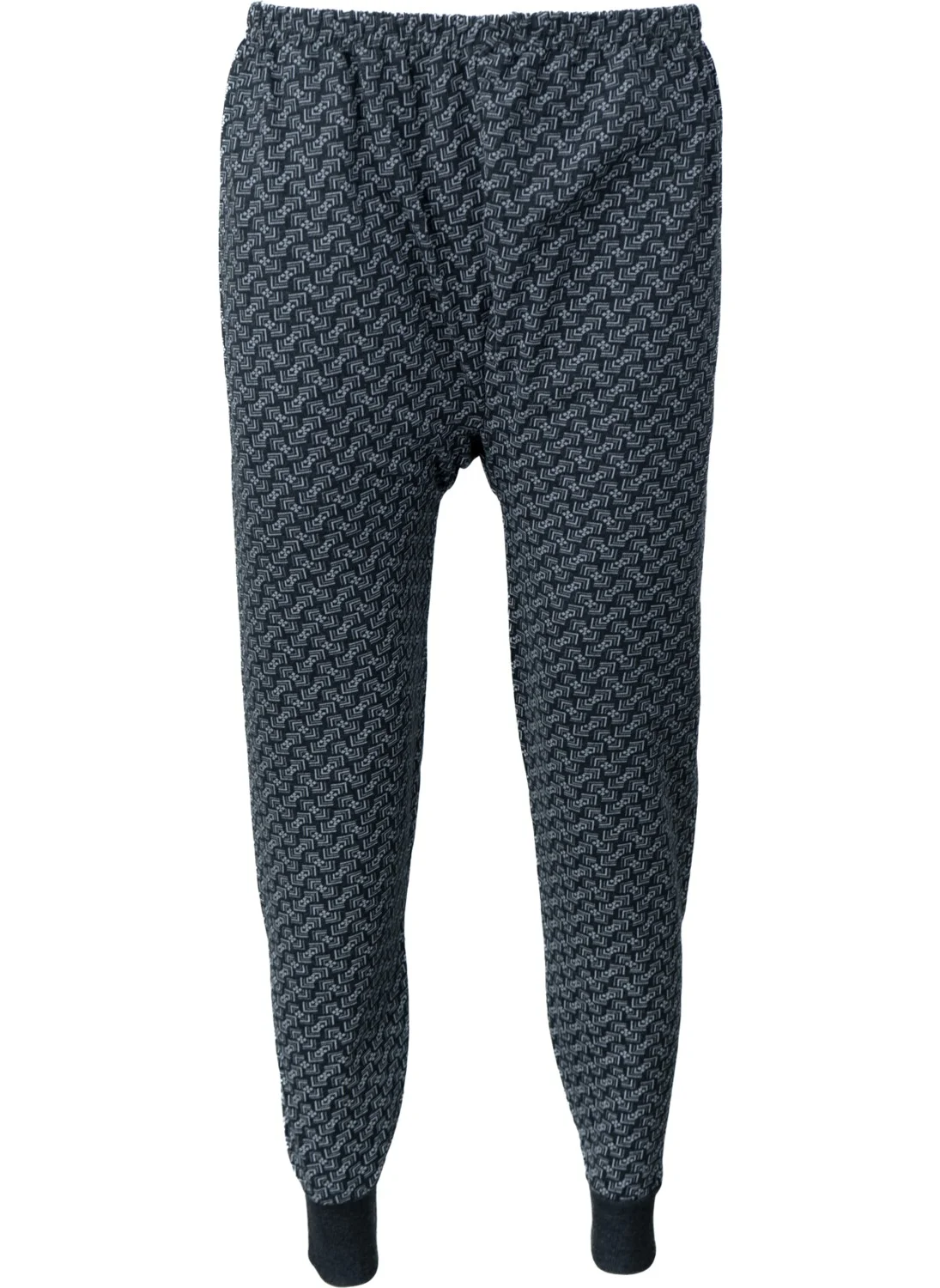 Oppland Men's Winter Pajamas Cotton Thick Fleece Lined Patterned Elastic Legs Keeps You Warm and Comfortable