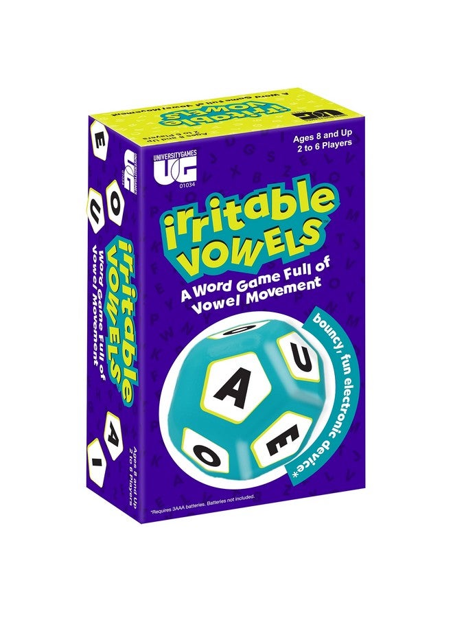 University Games, Irritable Vowels, The Jumpy Bouncy Word Game, for Ages 8 and Up and 2 or More Players - Image 1