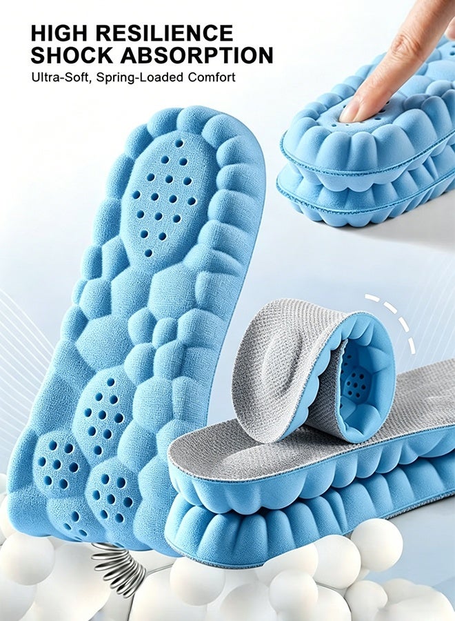 YIM-VIBEHAUS 1Pair Breathable Shock Sport Insole 41-42, Cut-To-Fit Shoe Cushion,  Comfortable Insoles Relieve Foot Pain& Pressure Pain Cushion for Women & Men, Suitable for Athletic Casual & Work - Image 3