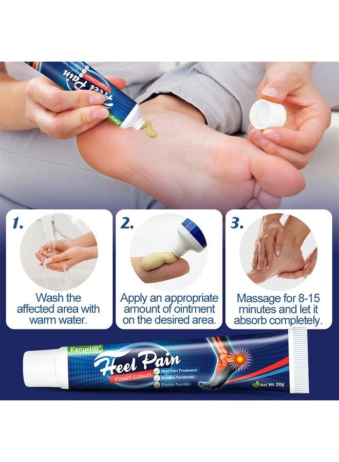 KanyeHB Heel Pain Cream, HeelAid Plantar Fasciitis Brush-On Heel Pain Relief, Deep To Calm Inflammation Of The Fascia 20G - Image 5