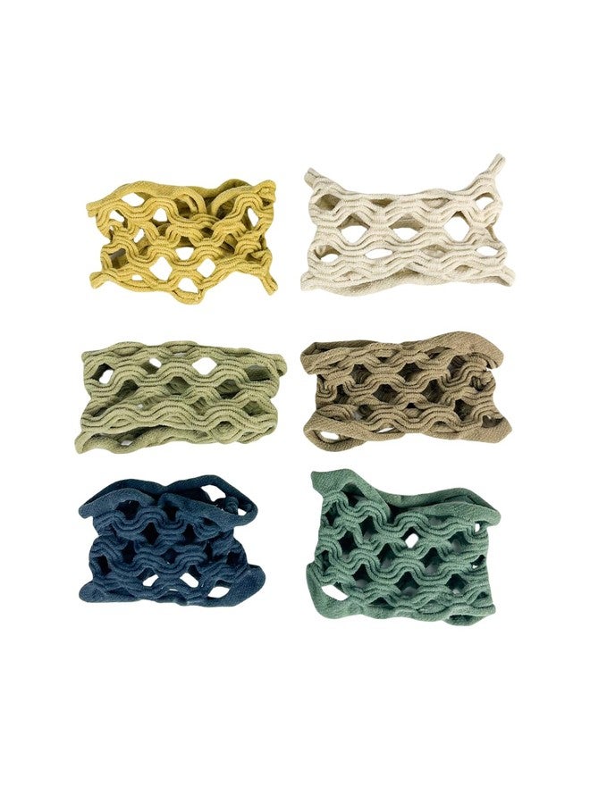 BLBM Thinning Seamless High Elastic Ponytail Hair Ties (Wave Series with 6 Pcs Packing) - Image 4