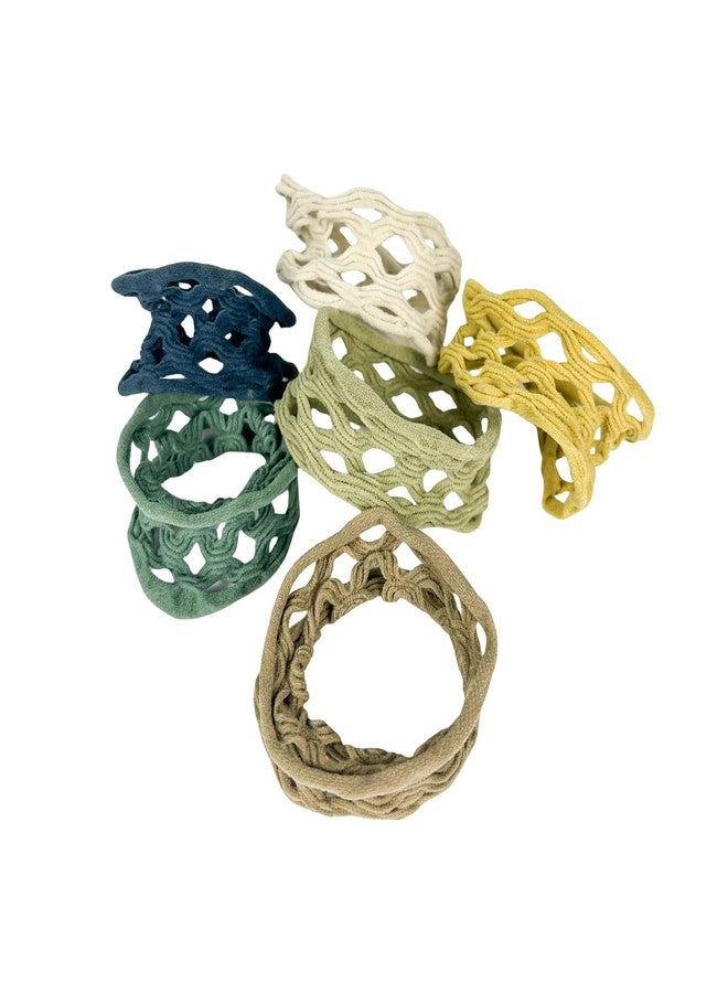 BLBM Thinning Seamless High Elastic Ponytail Hair Ties (Wave Series with 6 Pcs Packing) - Image 2