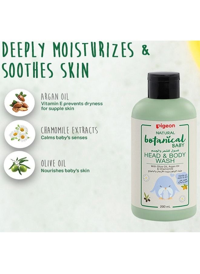 pigeon Natural Botanical Skincare Head & Body Wash 200ml  - Image 4