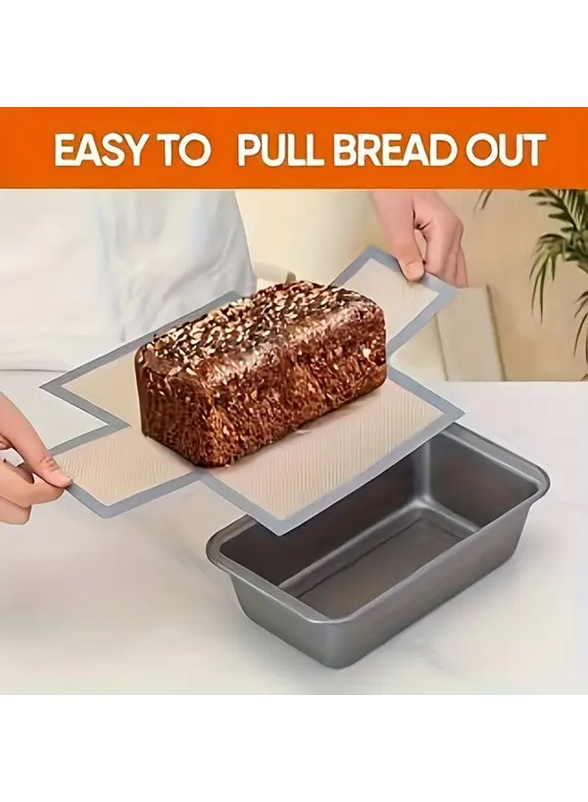1pc Black Silicone Bread Pan Suitable For 9x5 Inch Loaf Pan Food Grade Safe Non Stick Reusable Easy To Clean Heat Resistant Baking Liner - Image 1