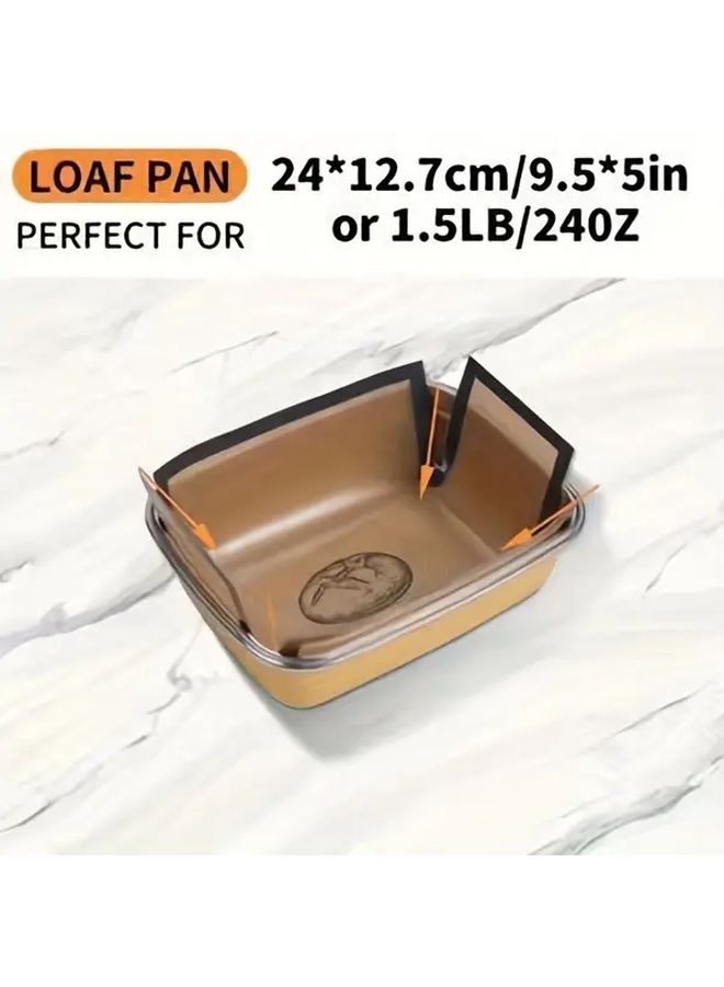 1pc Black Silicone Bread Pan Suitable For 9x5 Inch Loaf Pan Food Grade Safe Non Stick Reusable Easy To Clean Heat Resistant Baking Liner - Image 4