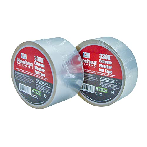 Nashua 330X Extreme Weather HVAC Foil, Metal, Aluminum Repair Tape, 3.5 mil Thick, 46m Length, 72 mm Width - Image 3