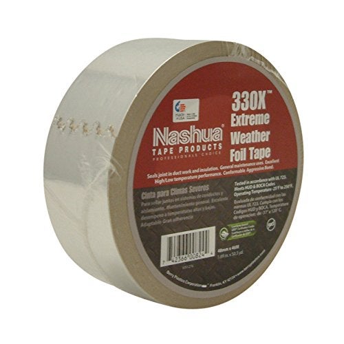 Nashua 330X Extreme Weather HVAC Foil, Metal, Aluminum Repair Tape, 3.5 mil Thick, 46m Length, 72 mm Width - Image 2