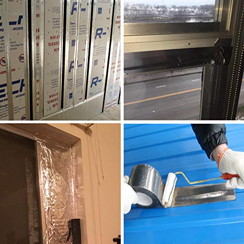 LLPT Aluminum Foil Tape 2 Inches x 108 Feet 5.9 Mil Extra Thick Strong Adhesive HVAC Sealing Hot Cold Air Duct Tape for Pipe Metal Repair (AF208) - Image 5