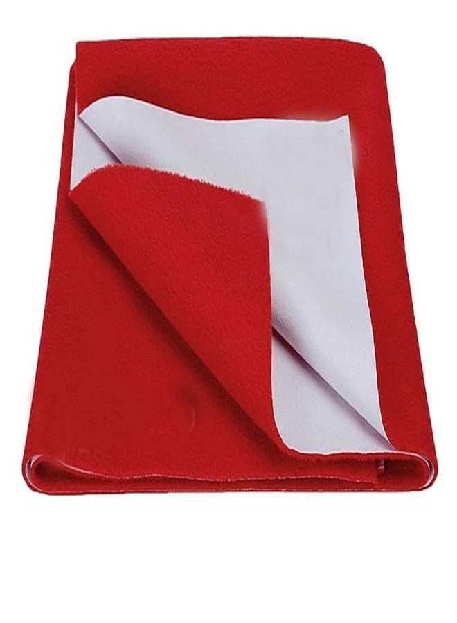 ATOOTFUSION Soft & Water Proof Baby Dry Sheet/Bed Protector,Reusable Bed Underpad, Waterproof Bed Pad & Pee Pad, Perfect for Kids, Adults, The Elderly (Cherry Red, Extra Large Size, 200 x 140 cm,) - Image 2