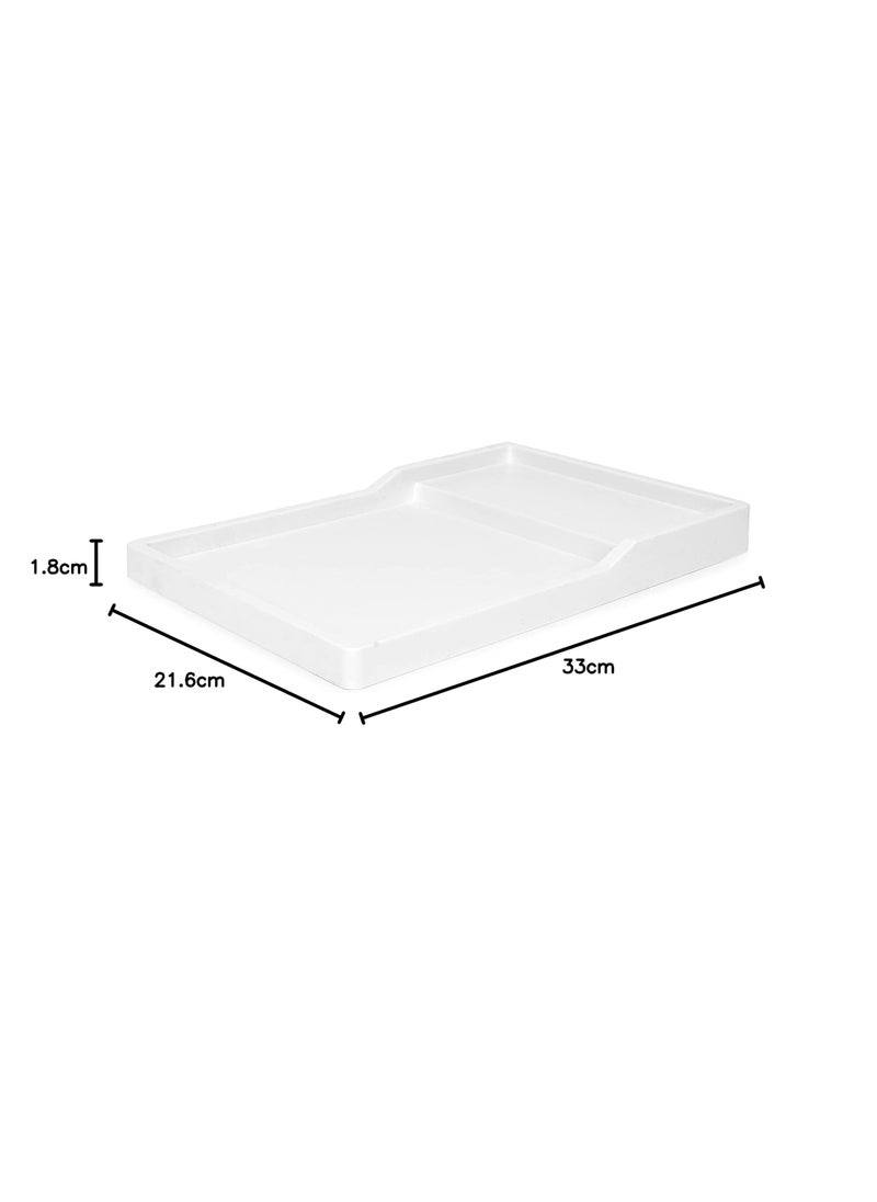 VARADAA InnMart Bathroom Vanity Hotel Aminity Tray White  - Image 3