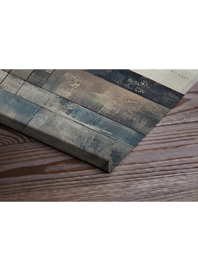 هوم جاليري لوحة تجريدية بأشكال هندسية وأبواب مقوسة، مطبوعة على قماش الكانفس - Image 4