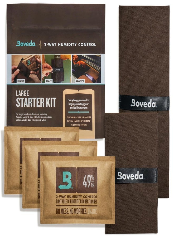 Boveda Music Large Starter Kit - (3) 49% RH Standard Boveda - Ideal Two-Way Humidty Control for MOST CLIMATES - For Guitars & Other Large Wooden Instruments - Image 1