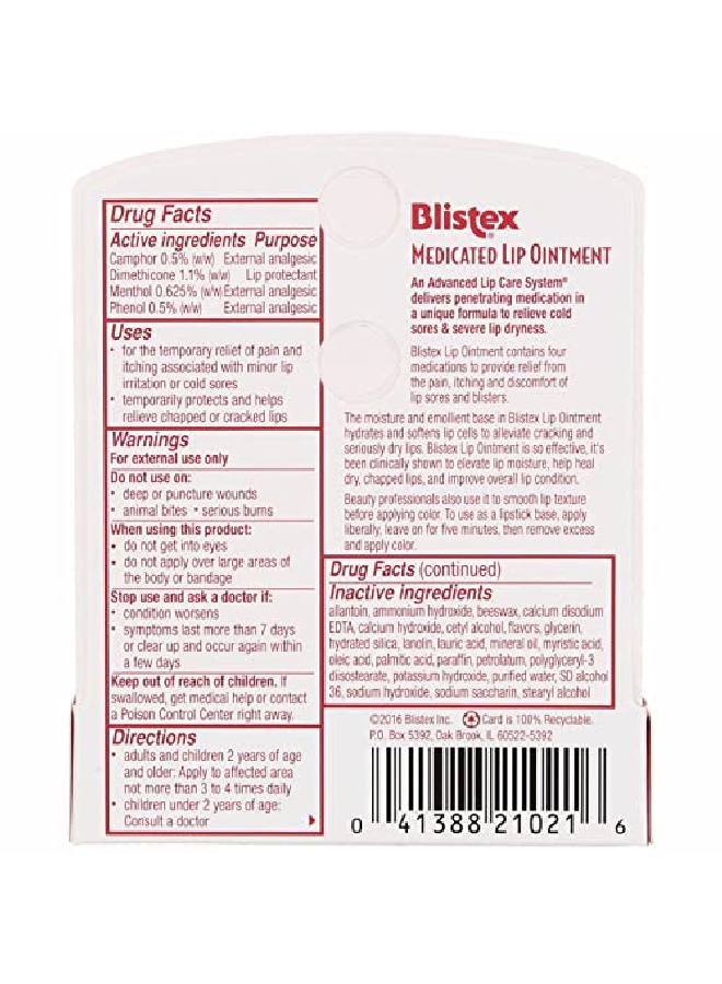 Blistex Medicated Lip Ointment Tube 0.21 Oz (Pack Of 4) - Image 4