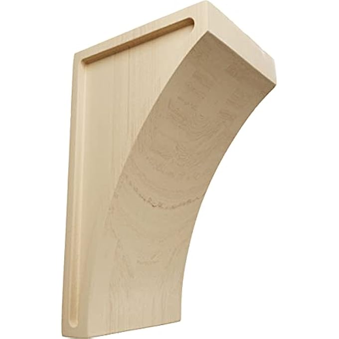 CORW03X03X06LWRW CORBEL, 3"W X 3 1/2"D X 6"H, RUBBERWOOD - Image 1
